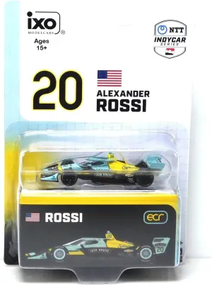 IXO IND64018 2025 Alexander Rossi #20 Ed Carpenter Racing Java House - 1:64 Scale Die-Cast Model Car with Collector Storage Box