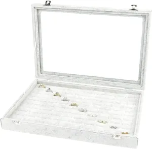 Jewelry Case Jewelry Box Jewelry Organizer 10 Different Designs Clear Glass Lid Velvet Jewelry Organizer Box Jewelry Showcase For Watch Earrings Rings. Jewelry Storage ( Color : Onecolor , Size : As s