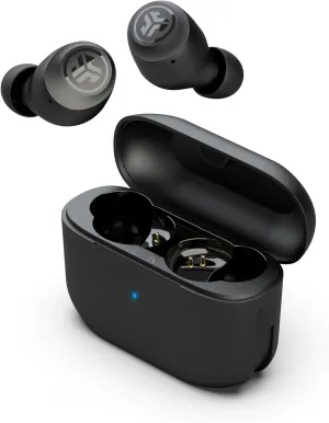 JLab Go Air Pop True Wireless Bluetooth Earbuds   Charging Case, Black, Dual Connect, IPX4 Sweat Resistance, Bluetooth 5.1 Connection, 3 EQ Sound Settings Signature, Balanced, Bass Boost