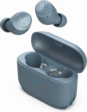 JLab Go Air Pop True Wireless Bluetooth Earbuds   Charging Case, Slate, Dual Connect, IPX4 Sweat Resistance, Bluetooth 5.1 Connection, 3 EQ Sound Settings Signature, Balanced, Bass Boost