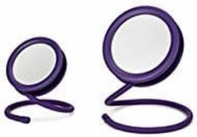 Joy Mangano Set of 2 Handy Hook Mirror, Purple