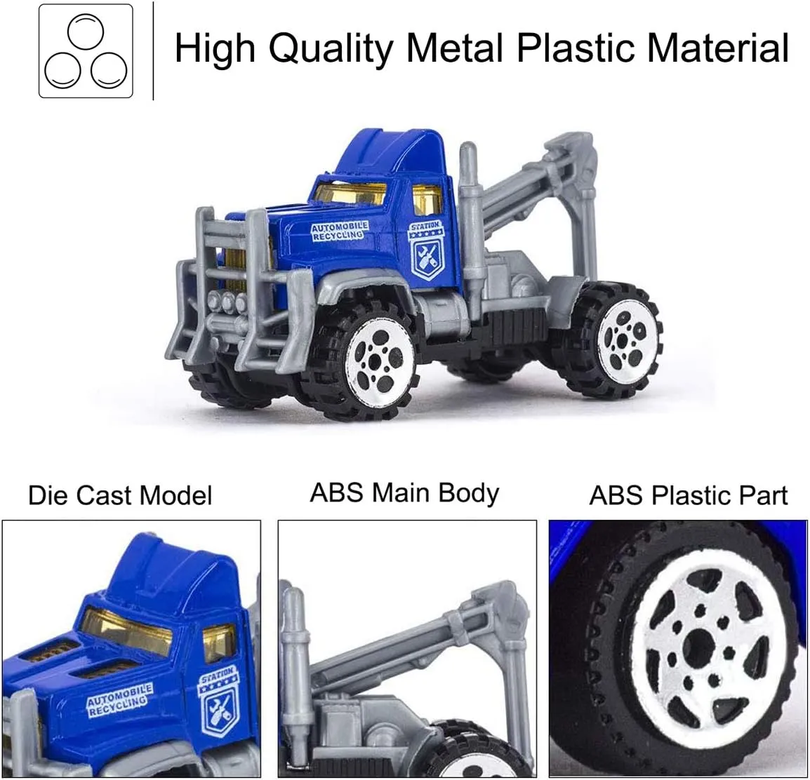 Joyfia 10 in 1 Police Toys - Die-cast Patrol Rescue Truck, Mini Vehicles in Carrier Car Toy Playset for 3  Years Old Kids Boys Girls