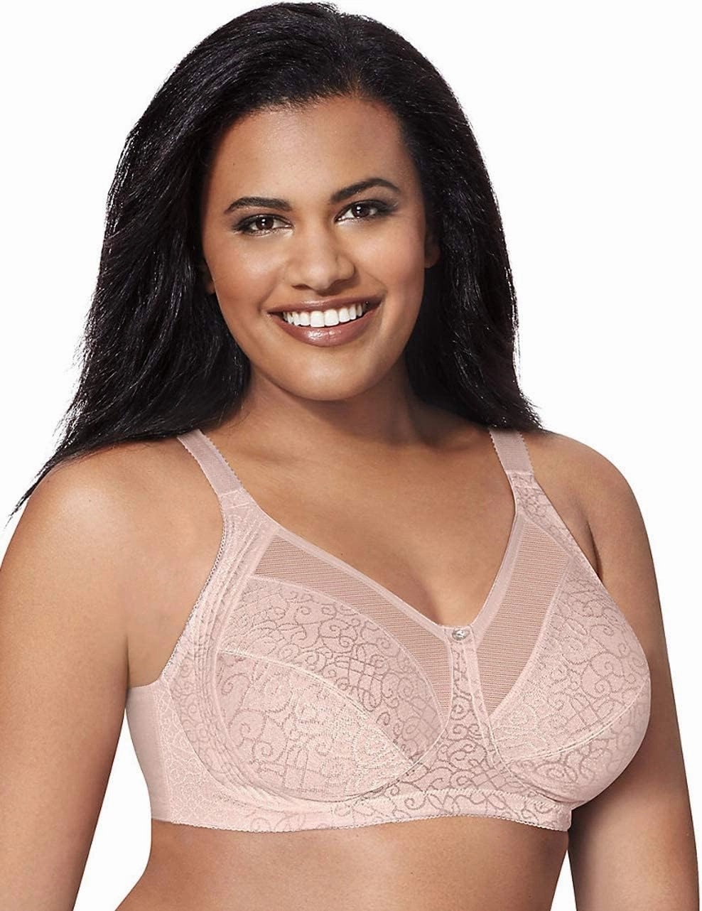 Just My Size Womens Wireless Bra, Comfort Shaping Full Figure Wire-Free Bra