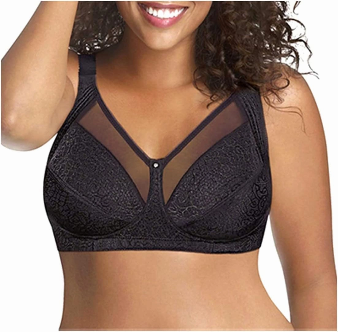 Just My Size Womens Wireless Bra, Comfort Shaping Full Figure Wire-Free Bra