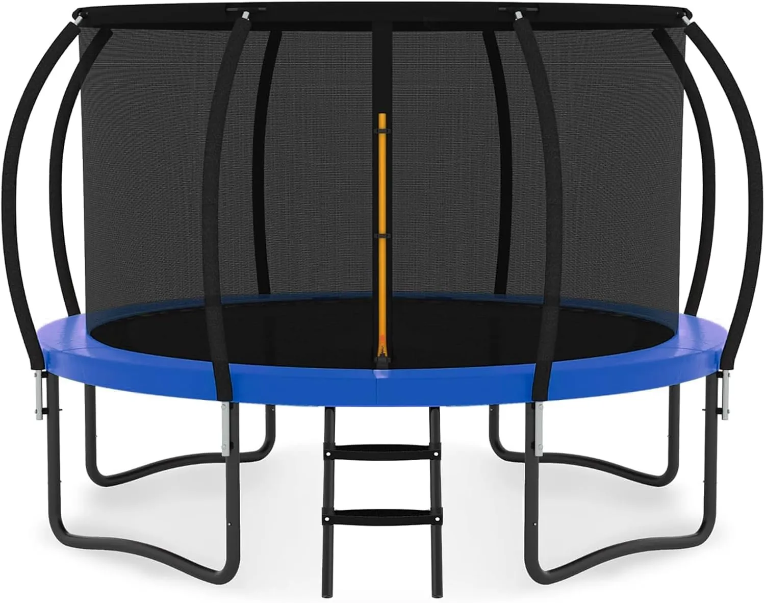 JUSTJUMP Trampoline 8FT 10FT 12FT 14FT 16FT Trampoline Outdoor with Basketball Hoop, Ladder, Rebounder Trampoline for Kids Adults with Enclosure Net, Heavy Duty Trampoline for Backyards