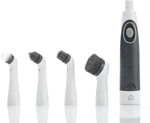KALIMO 4-in-1 Electric Spin Cleaning Brush – Portable Wireless Sonic Scrubber with 4 Interchangeable Heads, Cordless Power Tool for Kitchen, Bathroom, Floor, and Household Cleaning