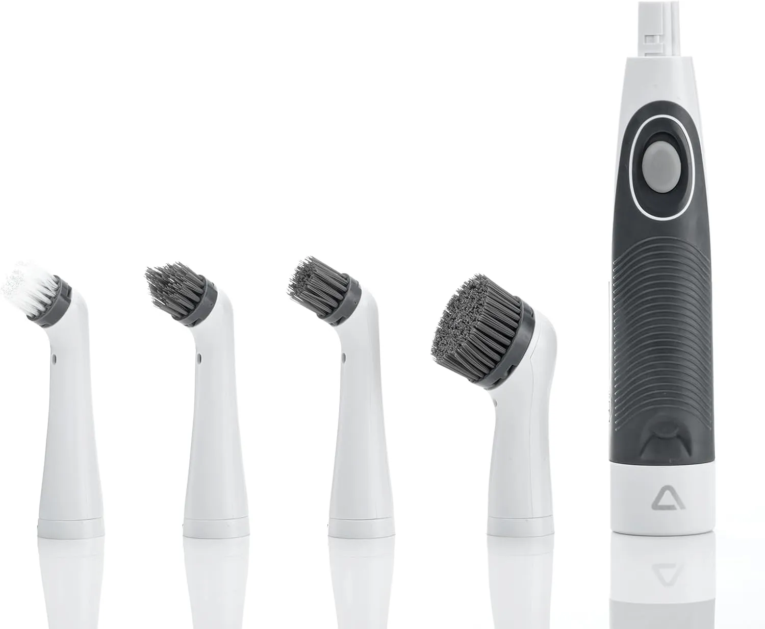 KALIMO 4-in-1 Electric Spin Cleaning Brush – Portable Wireless Sonic Scrubber with 4 Interchangeable Heads, Cordless Power Tool for Kitchen, Bathroom, Floor, and Household Cleaning