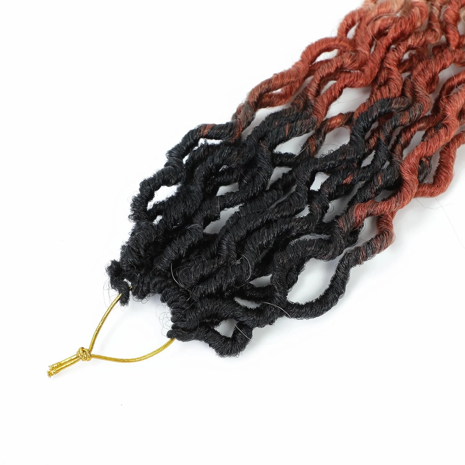 Karida Goddess Locs Crochet Hair 10 Inch, 8 Packs Upgraded Crochet Hair for Black Women, Pre Looped Crochet Faux Locs With Curly Ends (10 Inch (Pack of 8), 1B/30/613#)