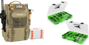 KastKing Karryall Fishing Tackle Backpack Bait Vault Camouflage Tackle Box