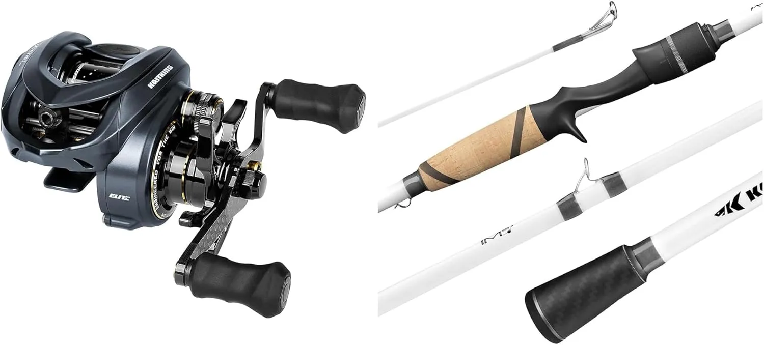 KastKing Kestrel Elite Baitcasting Reels & KastKing Assegai Bass Casting Rod