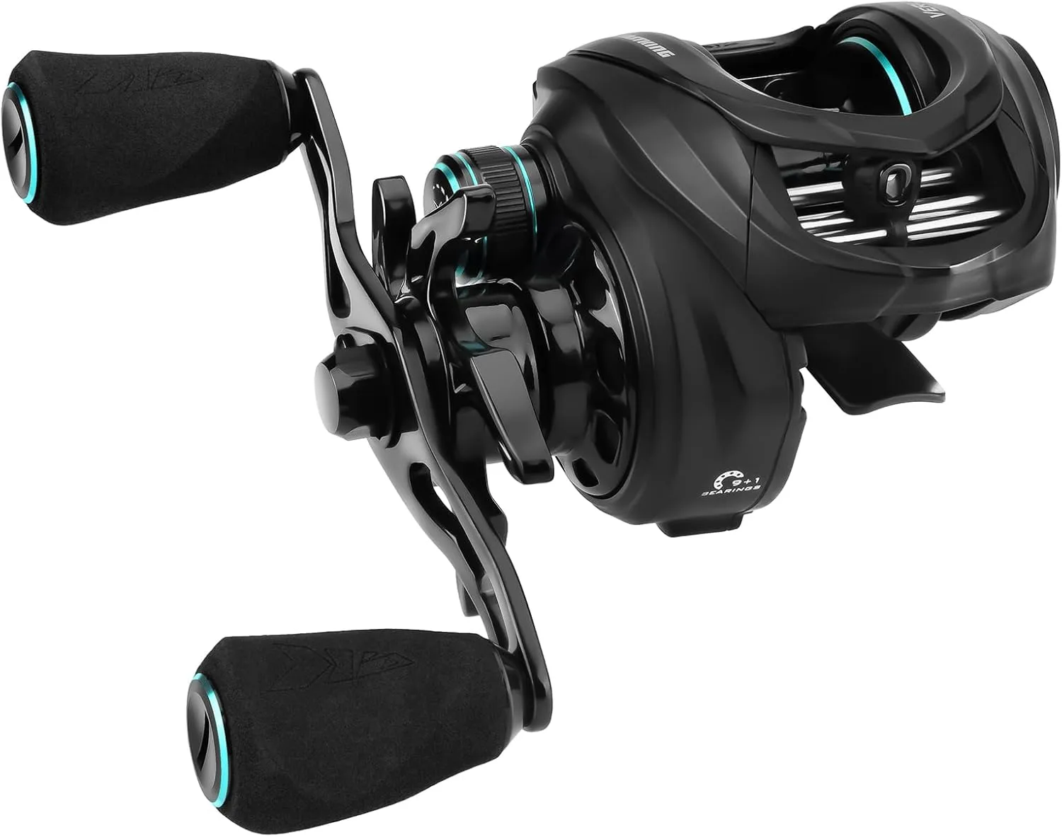 KastKing Verus Baitcasting Fishing Reel, 6oz Ultra Lightweight, Halo XII Magnetic Braking System, 9 1 MaxiDur Double Shielded Stainless Steel BB, Up to 18 Lbs Max Drag, 8.0:1/7.2:1 Gear Ratio