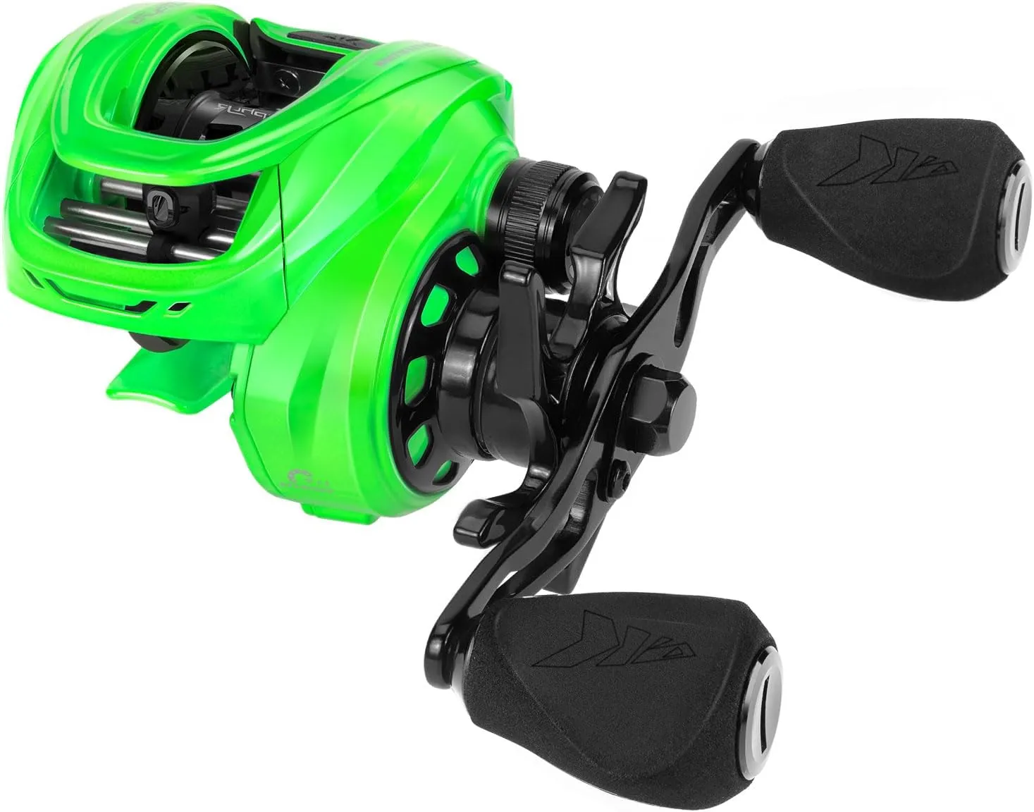 KastKing Zephyr Baitcasting Fishing Reel, Halo XII Magnetic Braking System Baitcaster Reel, 7 1 Double Shielded Stainless Steel BB, 7.2:1 High-Speed Gear Ratio, 18lb Triple Disc Carbon Fiber Drag