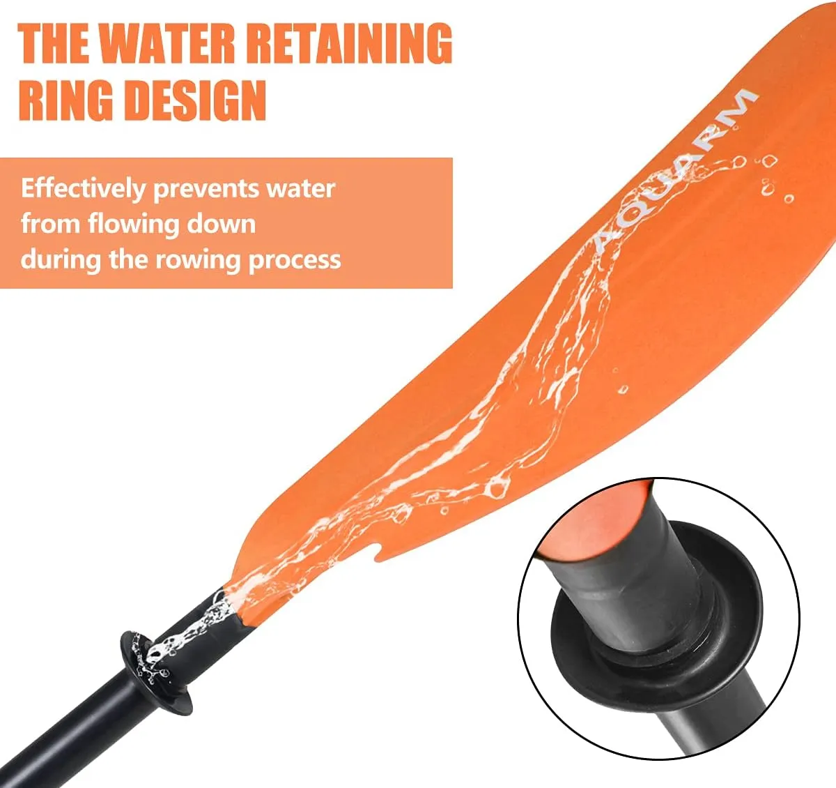 Kayak Paddle for Adult with Free Paddles Leash, 91.7 inch Lightweight Adjustable Kayaking Oars with Aluminum Shaft and Black Green Blue Orange Fiberglass Blades for Boating Canoeing