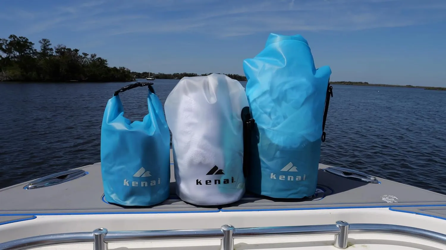 KENAI Dry Bag | Roll up Top | Waterproof | Lightweight | for Camping Kayaking Boating Hiking Fishing
