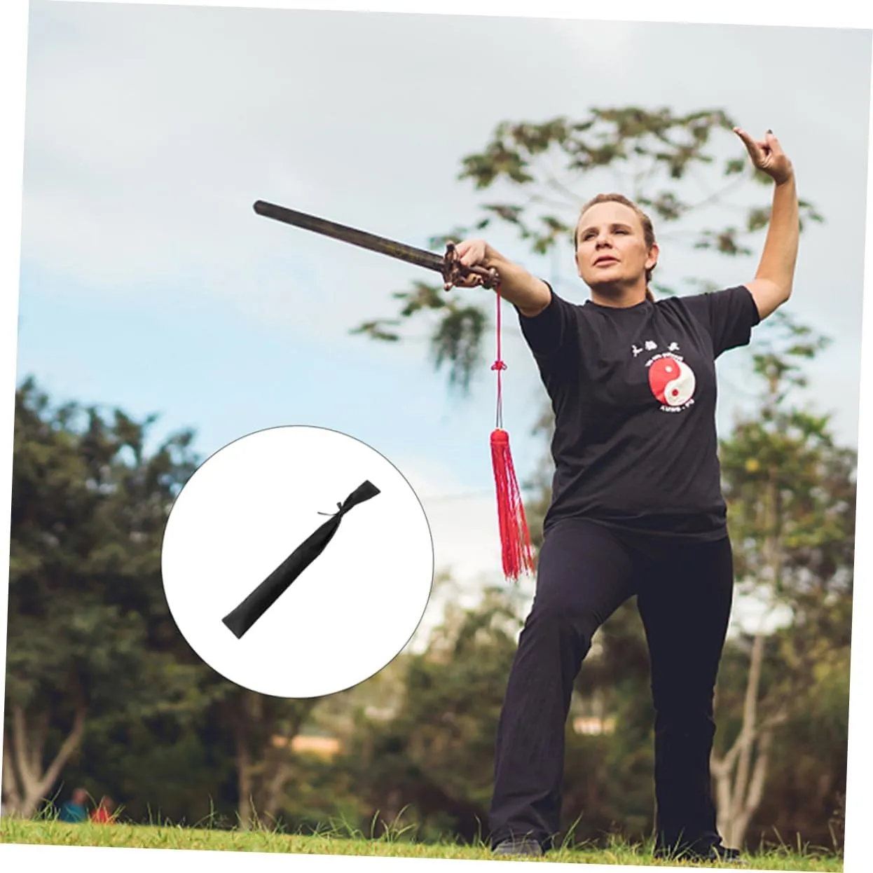 KESYOO Sword Bag Shoulder Foldable Holder for Back Pouch Carry Bag Sword Holder Men Small Sheathe Carrying