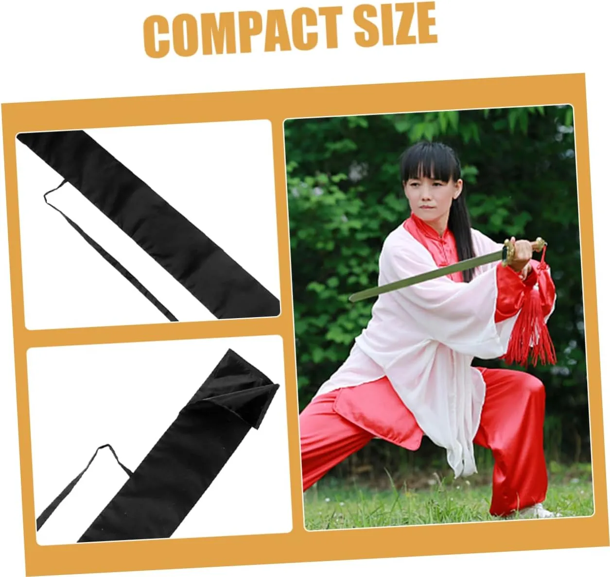 KESYOO Sword Bag Shoulder Foldable Holder for Back Pouch Carry Bag Sword Holder Men Small Sheathe Carrying