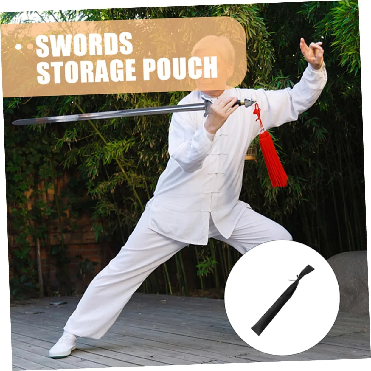 KESYOO Sword Bag Shoulder Foldable Holder for Back Pouch Carry Bag Sword Holder Men Small Sheathe Carrying