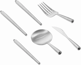 KESYOO 1Set Portable Stainless Steel Cutlery Flatware Kit with Fork Knife and Spoon for Camping Travel Picnics and Outdoor Dining Durable and Easy to Clean