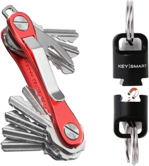 KeySmart Rugged Key Holder Red & MagConnect