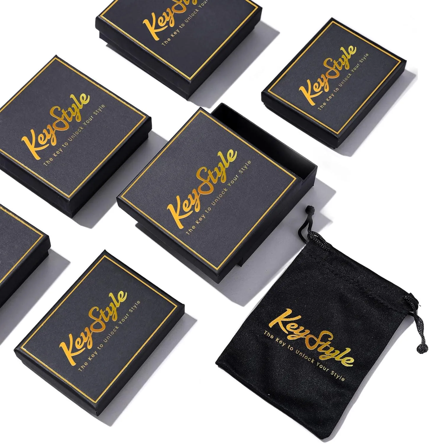 KeyStyle Bold Initial Letter Rings Adjustable, GoldChic Jewelry Women Gold Statement Ring Personalized Engraved Women’s Open Signet Ring for Party (Gold, White Gold, Black)
