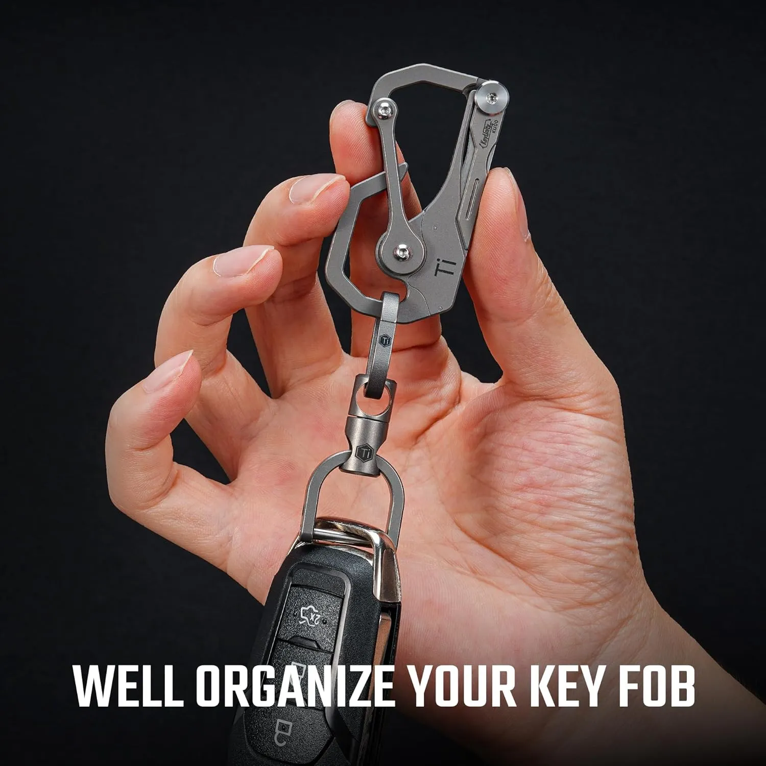 KeyUnity Titanium Swivel Key Ring Keychain Connector