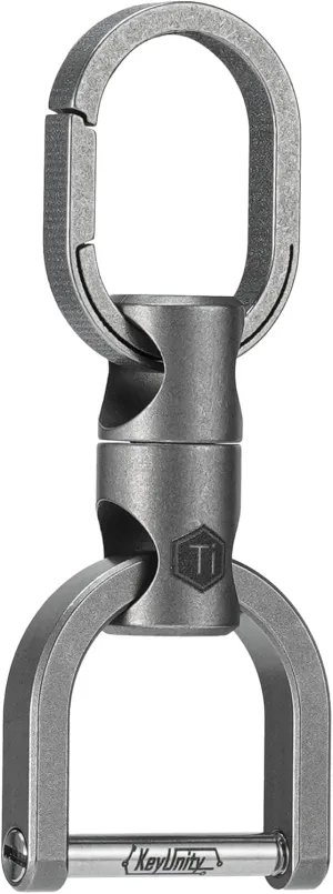 KeyUnity Titanium Swivel Key Ring Keychain Connector