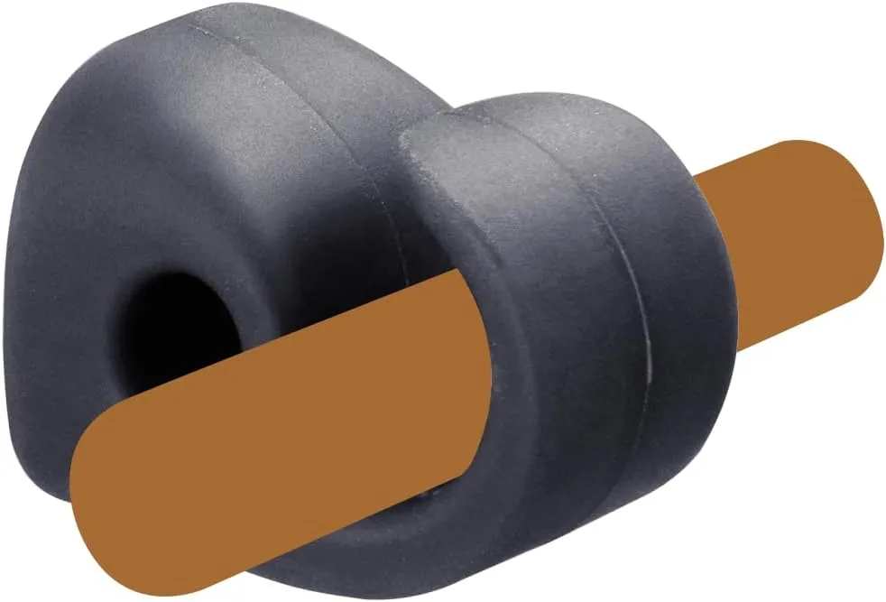 KIBBEH Golf Cart Accessories - Adjustable Silicone Magnetic Holder for 38-60 Ring Gauge, Multi-Purpose Clip for Golfing, Fishing, Grilling & Outdoor Travel, Ideal Gifts for Men (Black)