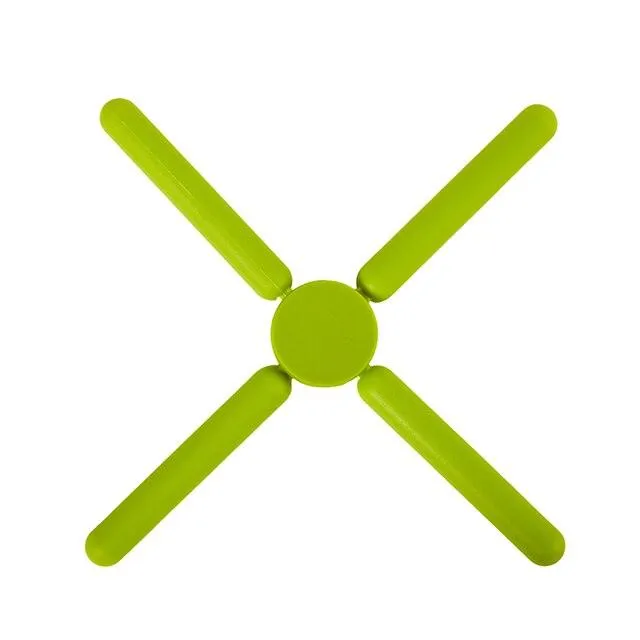 Kitchen Utility Foldable Cross Silicone Trivets