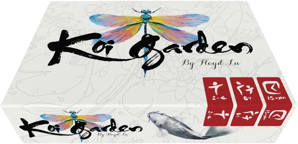 Koi Garden – Board Game 2-4 Players – Board Games for Family – 20-30 Minutes of Gameplay – Games for Family Game Night – Ages 7  - English Version