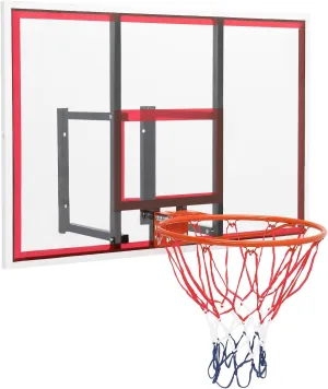 Ktaxon Wall Mounted Basketball Backboard Hoop, 43 Inch PC Outdoor Backboard Goals with All Weather Nylon Net, Indoor Wall-Mounted Backboards Rim Combo Kit for Youths & Adults