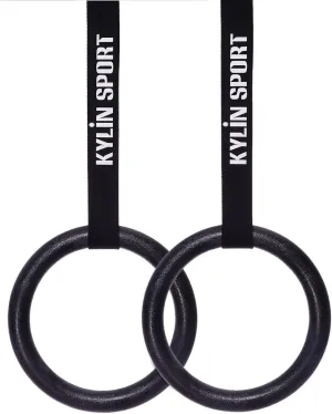 KYLIN SPORT Gymnastic Rings with Adjustable Straps Heavy Duty Exercise Gym Rings for Pull Ups and Dips,Cross-Training Workout,Strength Training, Fitness
