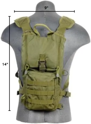 Lancer Tactical CA-321G Lightweight Airsoft Hydration Pack (Green)