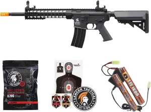 Lancer Tactical Gen 2 Airsoft M4 Carbine 10" KeyMod Piactinny AEG Rifle-1000 Rounds 0.20g BBS, 9.6v Nimh Battery & Charger Included