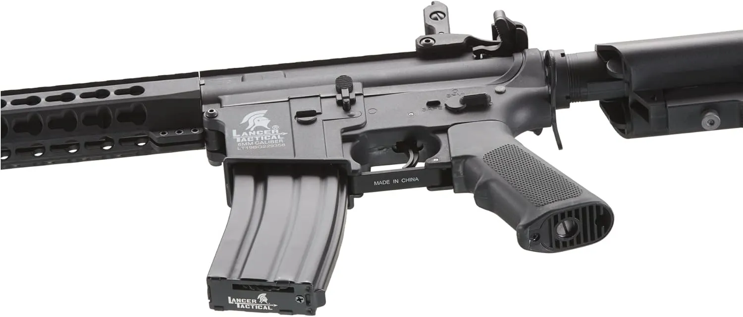 Lancer Tactical Gen 2 Airsoft M4 Carbine 10" KeyMod Piactinny AEG Rifle-1000 Rounds 0.20g BBS, 9.6v Nimh Battery & Charger Included