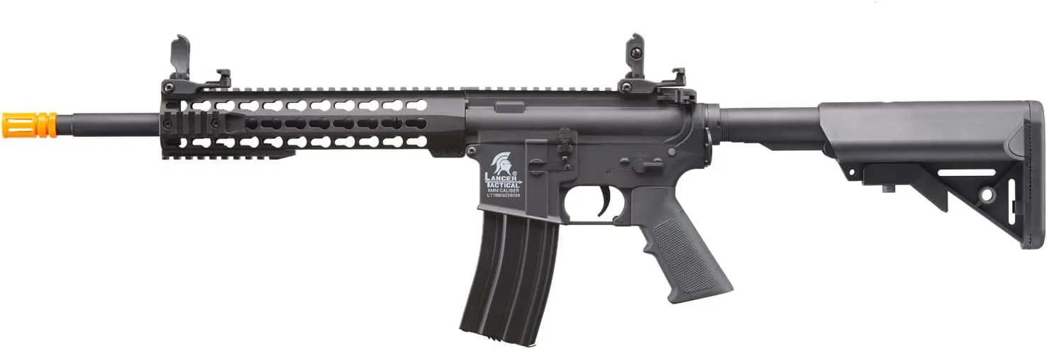 Lancer Tactical Gen 2 Airsoft M4 Carbine 10" KeyMod Piactinny AEG Rifle-1000 Rounds 0.20g BBS, 9.6v Nimh Battery & Charger Included