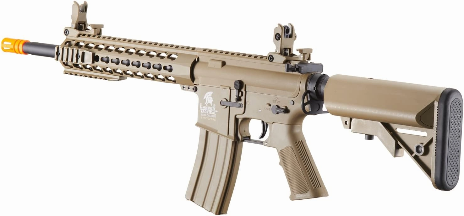 Lancer Tactical Gen 2 Airsoft M4 Carbine 10" KeyMod Piactinny AEG Rifle-1000 Rounds 0.20g BBS, 9.6v Nimh Battery & Charger Included
