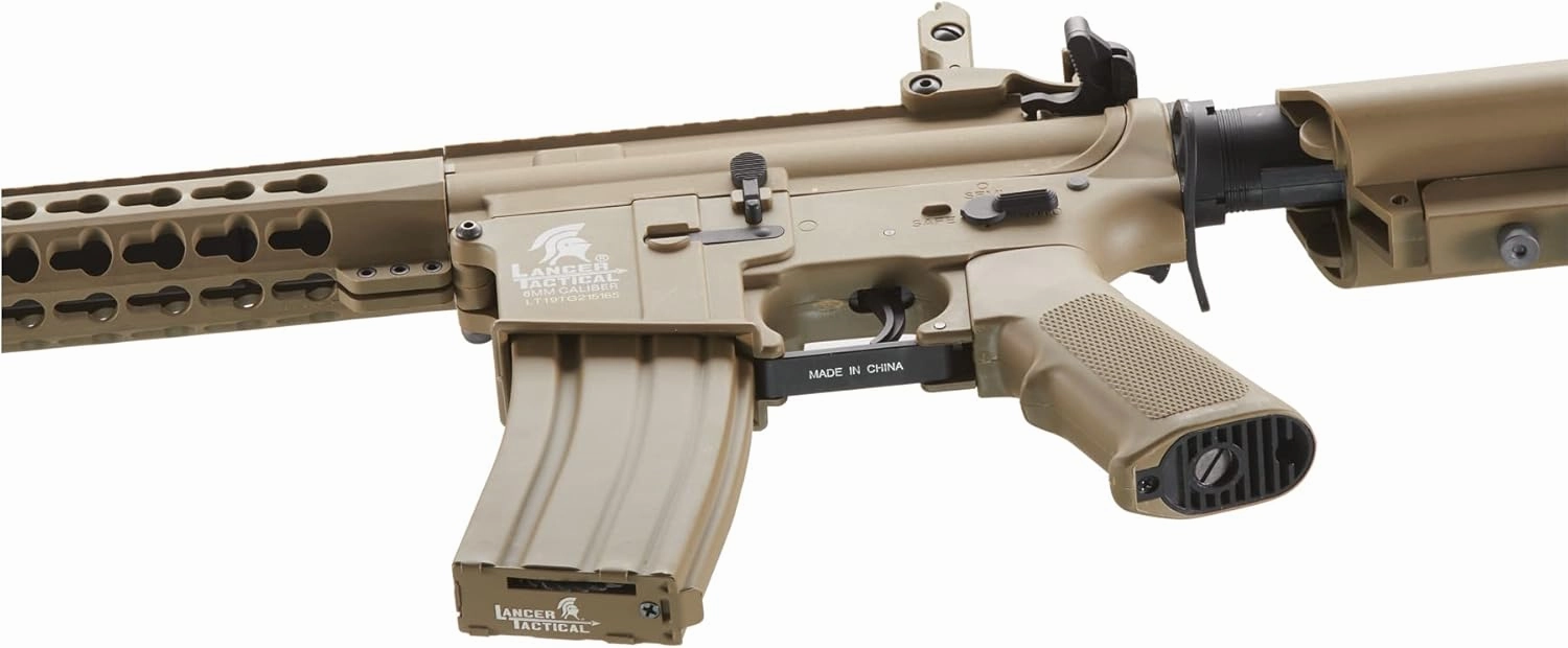Lancer Tactical Gen 2 Airsoft M4 Carbine 10" KeyMod Piactinny AEG Rifle-1000 Rounds 0.20g BBS, 9.6v Nimh Battery & Charger Included