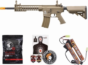 Lancer Tactical Gen 2 Airsoft M4 Carbine 10" KeyMod Piactinny AEG Rifle-1000 Rounds 0.20g BBS, 9.6v Nimh Battery & Charger Included