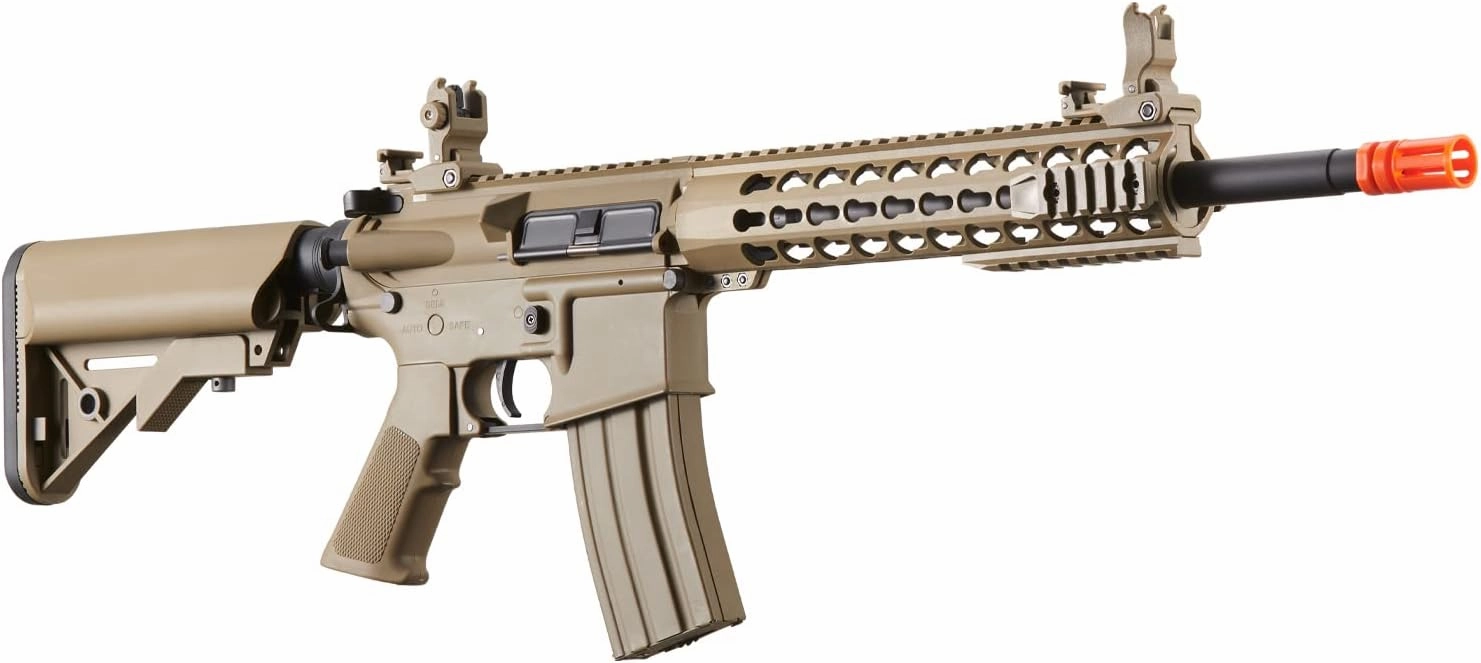 Lancer Tactical Gen 2 Airsoft M4 Carbine 10" KeyMod Piactinny AEG Rifle-1000 Rounds 0.20g BBS, 9.6v Nimh Battery & Charger Included