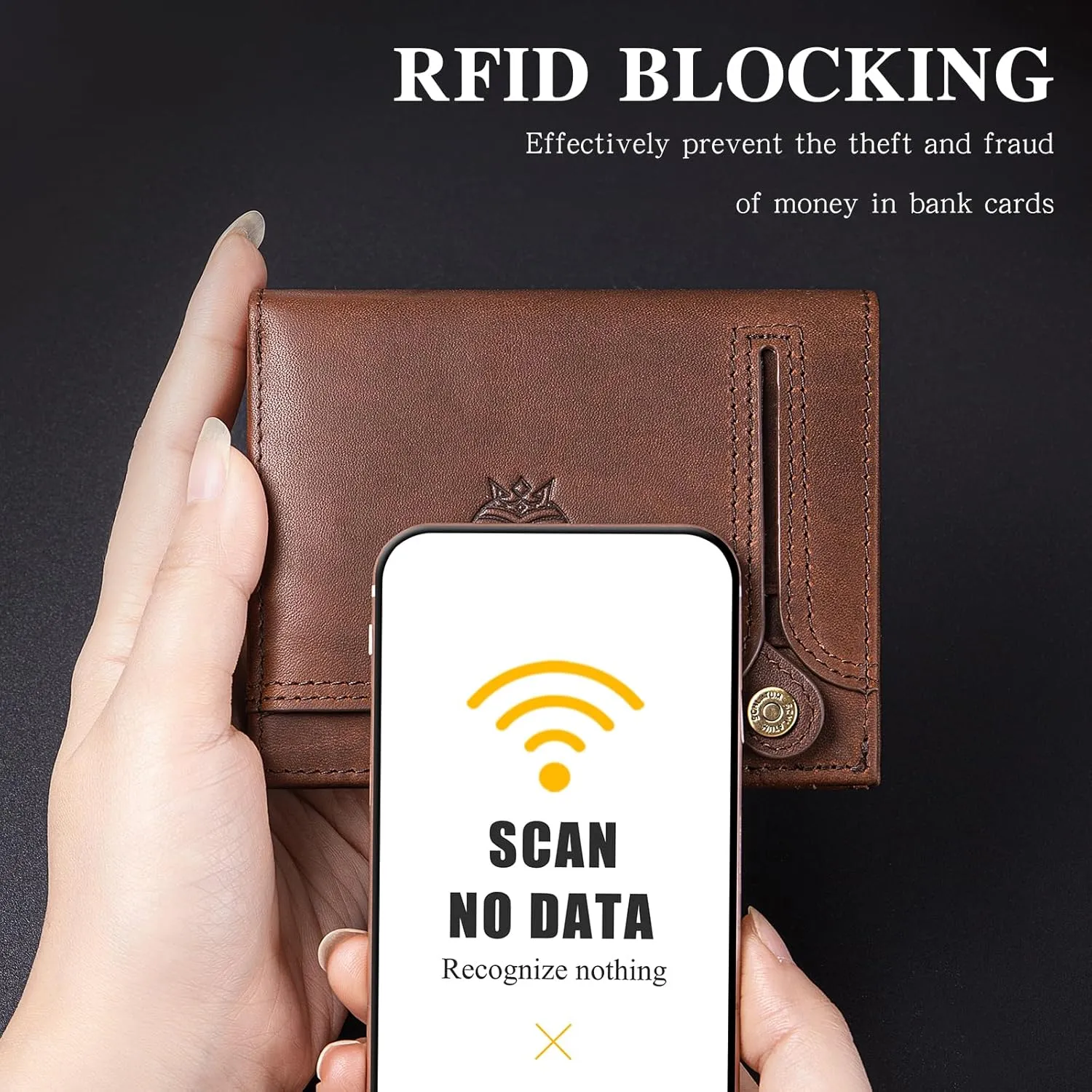 Large Capacity Wallets for Men RFID Blocking Bifold Leather Accordion Credit Card Holder Wallet with 21 Slots, Brown