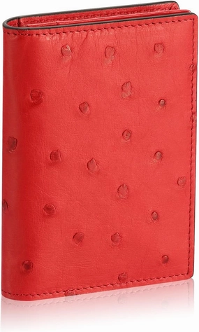 Leather Business Card Case Holder for Men & Women, Italian Calfskin