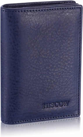Leather Business Card Case Holder for Men & Women, Italian Calfskin