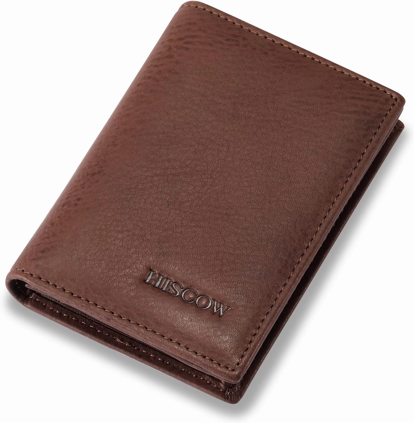 Leather Business Card Case Holder for Men & Women, Italian Calfskin