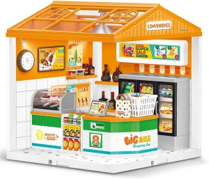 LED Building Blocks for Adults, 1:24 DIY Miniature Dollhouse Kits with Roof & Dustproof Cover, Tiny House Toy Building Sets for Kids Ages 8-12-15, Birthday Hobbies Gift for Men Women Boy Girl