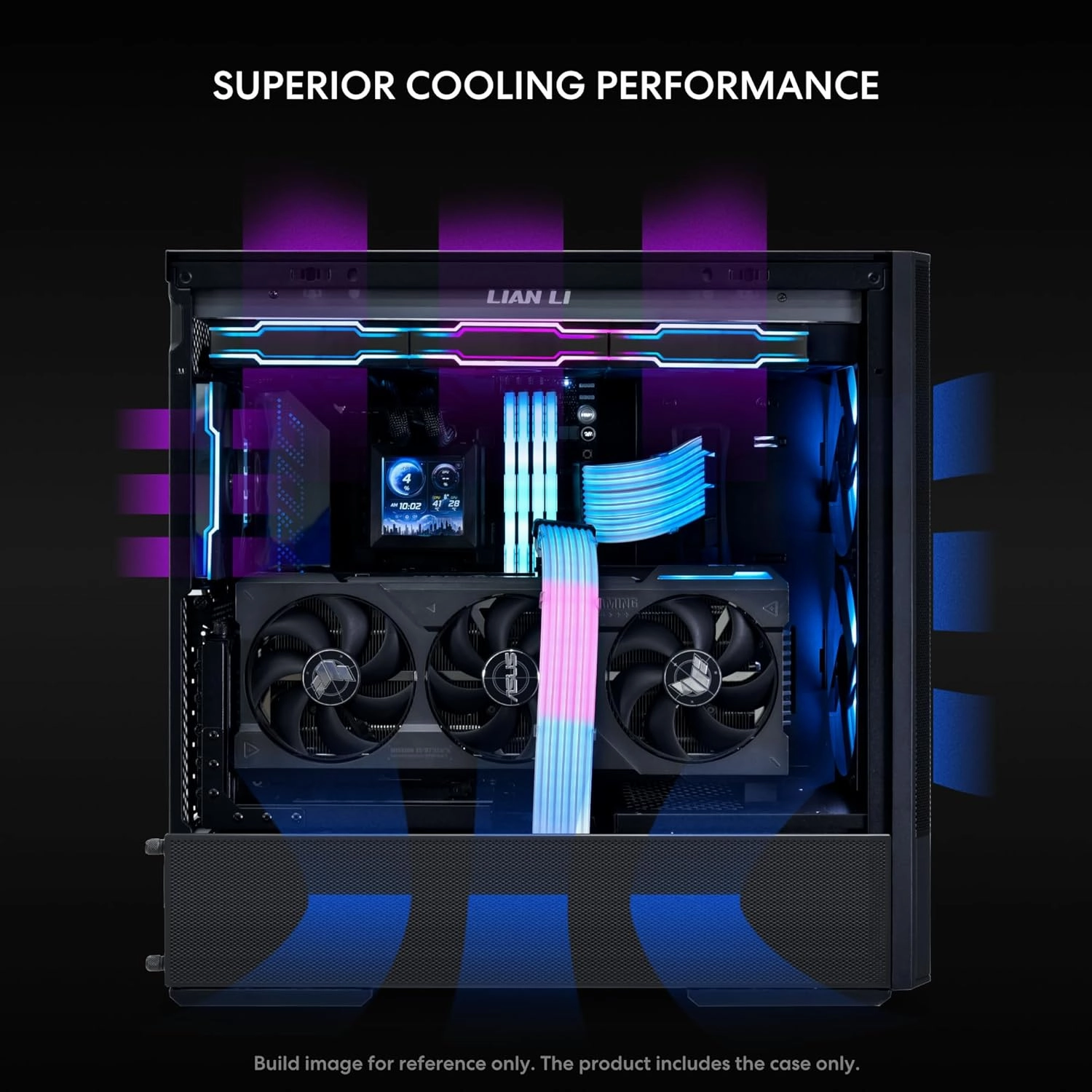 LIAN LI LANCOOL 207 Compact ATX RGB Gaming Computer Case, Airflow Optimized Mesh Panels Tower Chassis w/ 2x140mm ARGB,2x120mm PWM Fans Pre-Installed, USB Type-C Port, Tempered Glass Side Panel (Black)