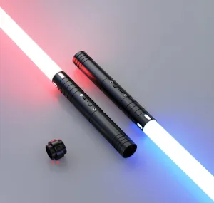Lightsaber, Light Sabers with RGB 15 Colors, USB Rechargeable Lightsabers with FX Sound and Motion Sensors, Light Saber Sword Toy for Kids (2 Pack Lightsabers)