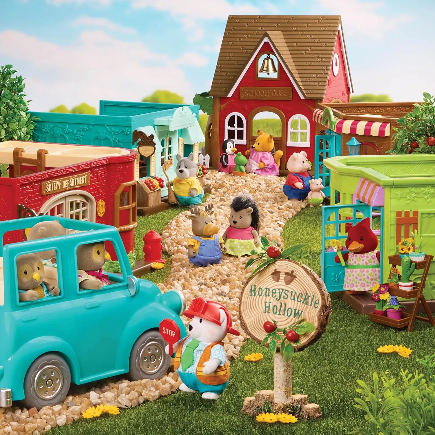 Li’l Woodzeez – Pass-The-Pasta Restaurant – Dollhouse Playset with Furnitures & Accessories – Pretend Play Toy for Kids Age 3 