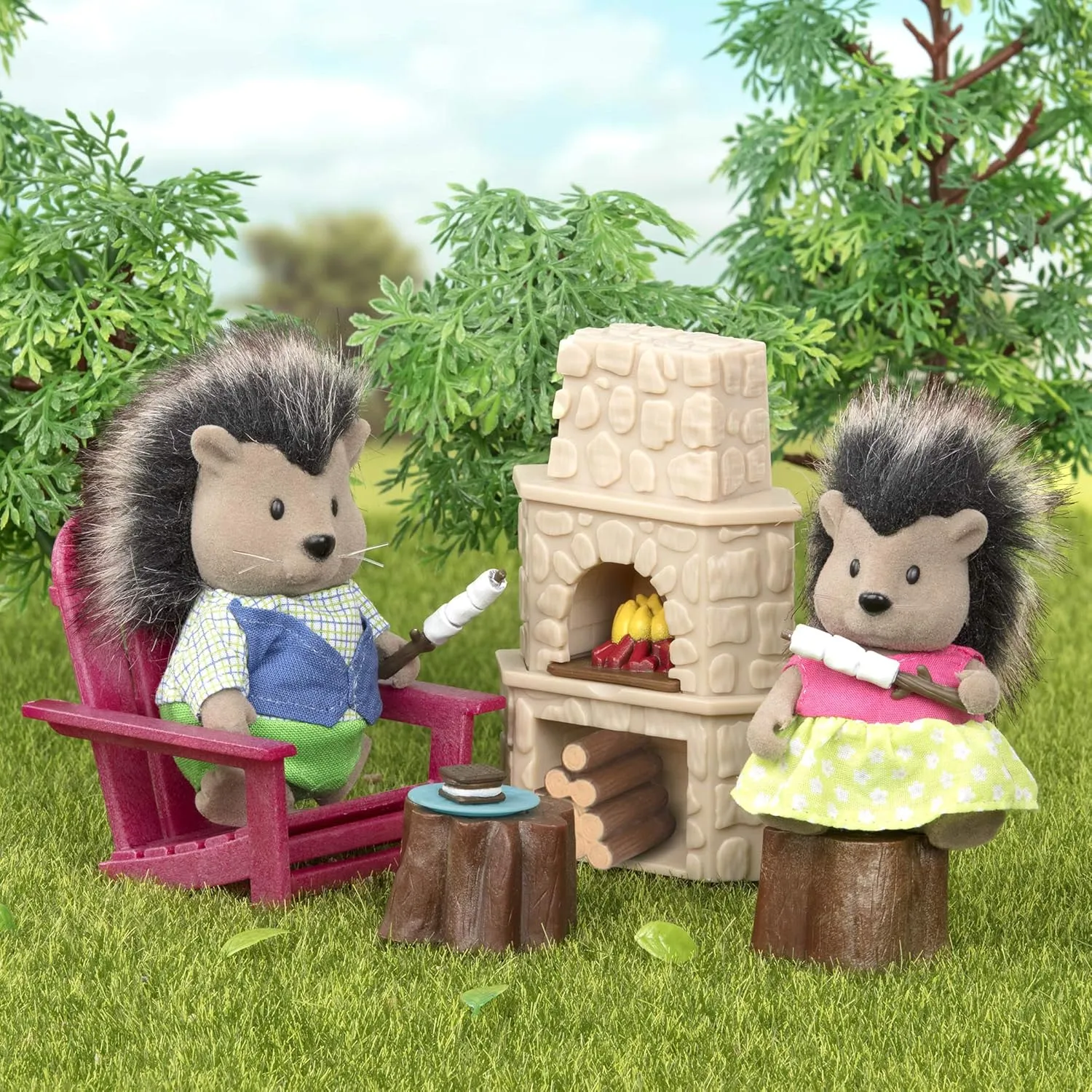 Li’l Woodzeez – Toy Patio – Doll Furniture – Playhouse Accessories – Playset for Kids – 3 Years   – Outdoor Patio Set