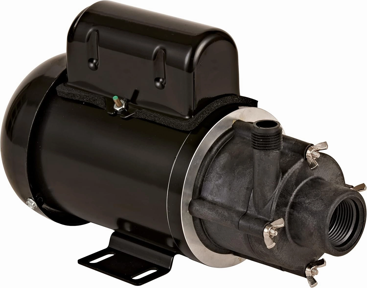 Little Giant TE-5-MD-HC 115/230 Volt, 1/8 HP, 1200 GPH Non-Submersible Highly Corrosive Chemical Magnetic Drive Pump with 6-Ft. Cord (Plug-less), Black, 584604