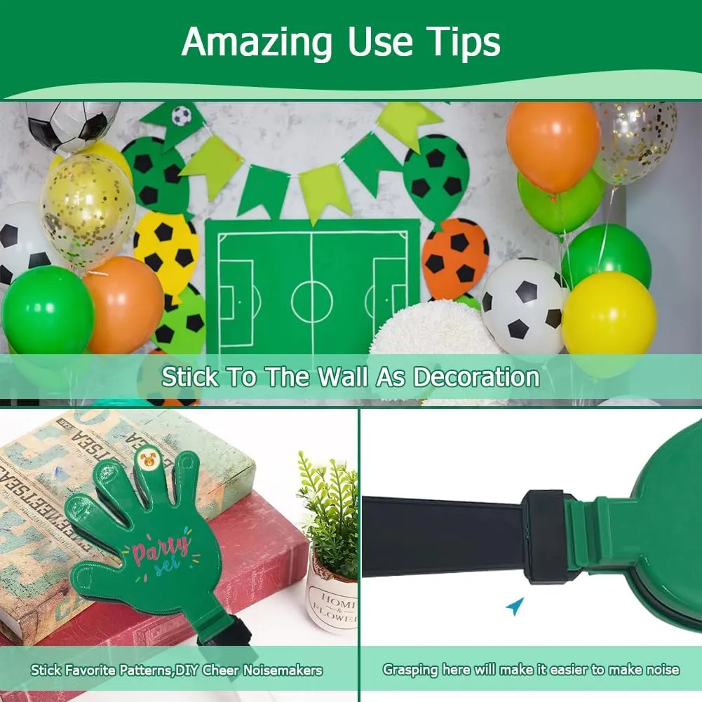 Lovecheer 16PCS Hand Clappers 7.5" Cheer Clapper Party Noisemakers for Sporting Events Basketball Football Fiesta Birthday Wedding Dance